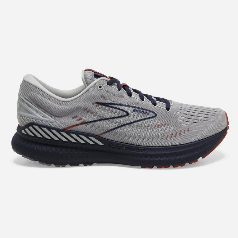 Brooks Glycerin Gts 19 Max Cushion Road Løpesko Herre Outlet - Grå - Norge (LPT873961)